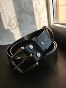 Кожаный ремень Черный