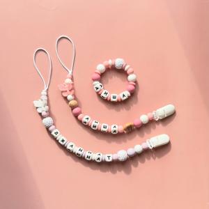 Именной держатель для пустышки | Именной браслет