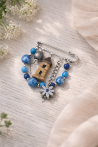 Брошь ручной работы «Ингушская башня»