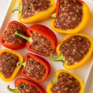Фаршированные перцы лодочки